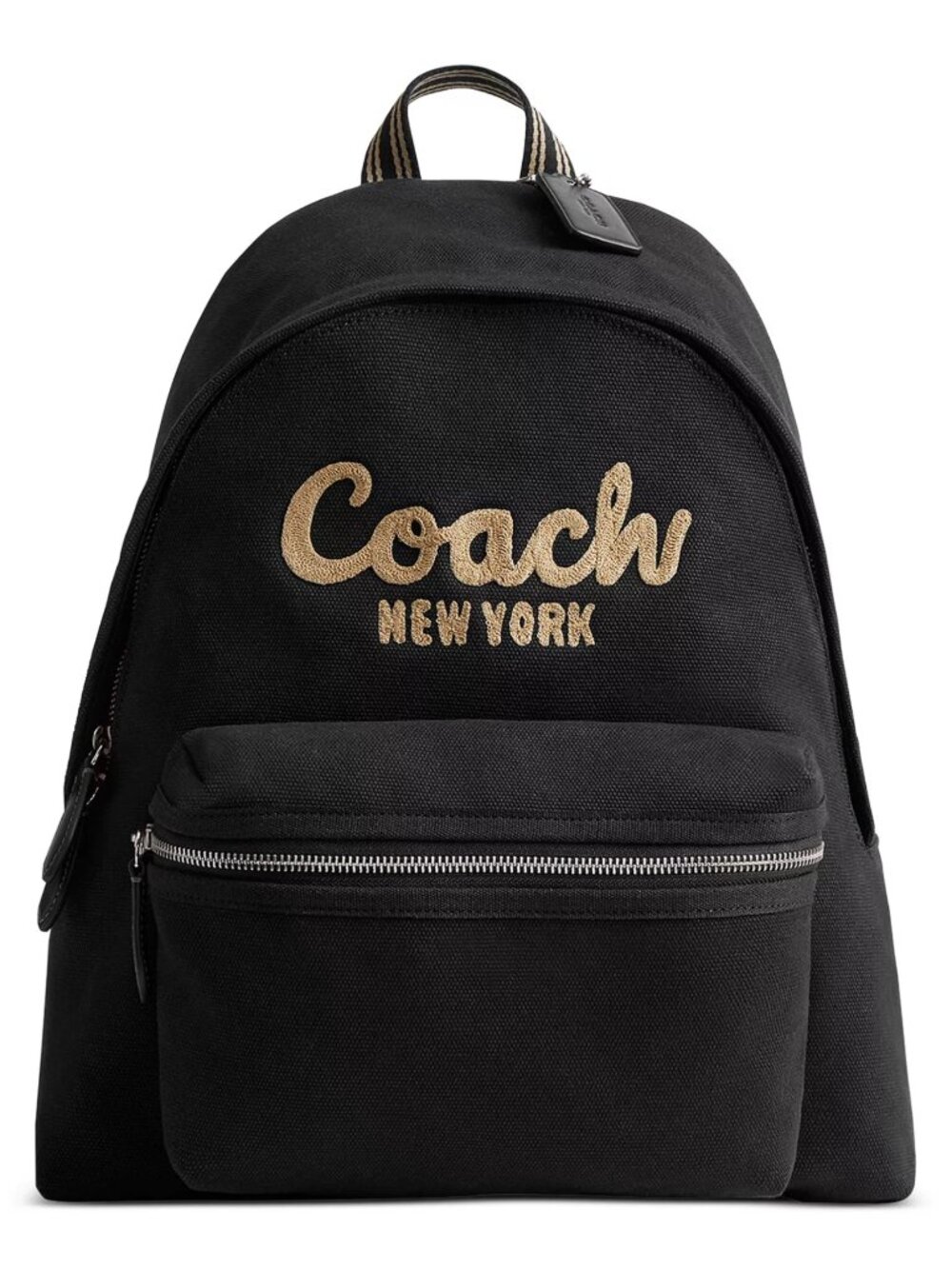 COACH Cargo Large Black Canvas Backpack CAM76